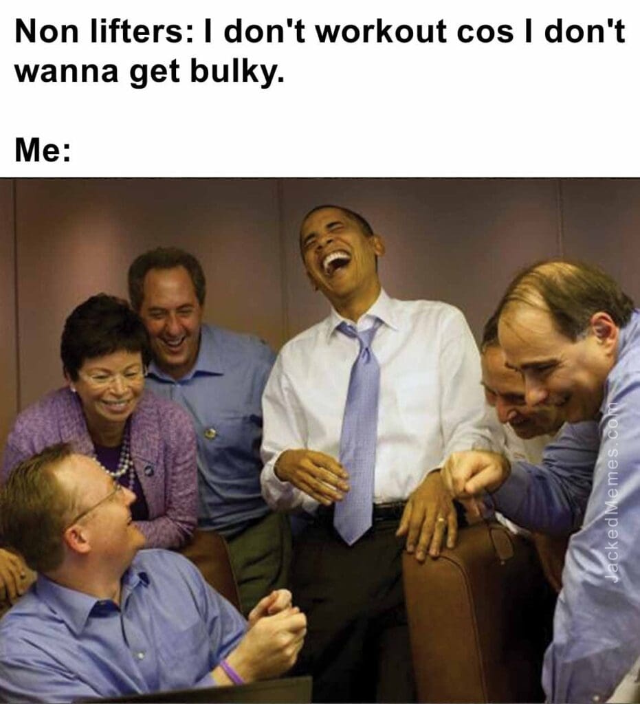 Non lifters i don't workout cos i don't wanna get bulky.  me