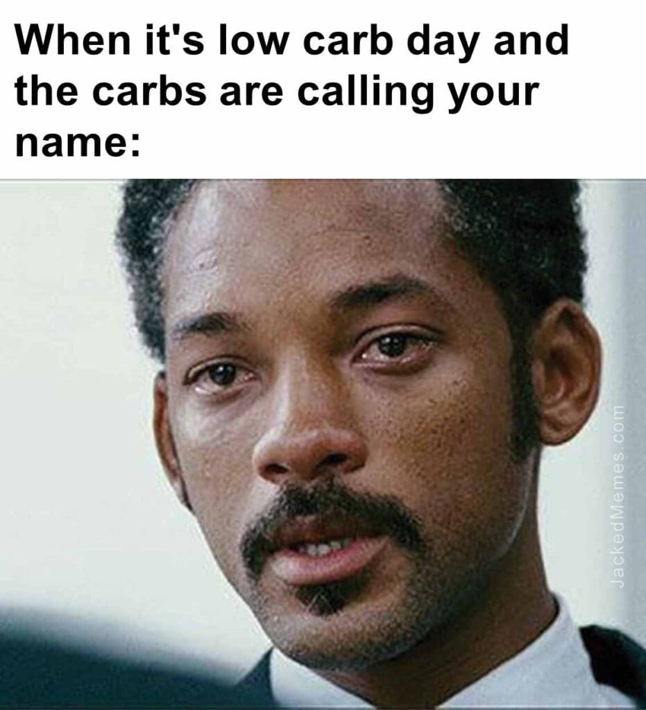 When it's low carb day and the carbs are calling your name