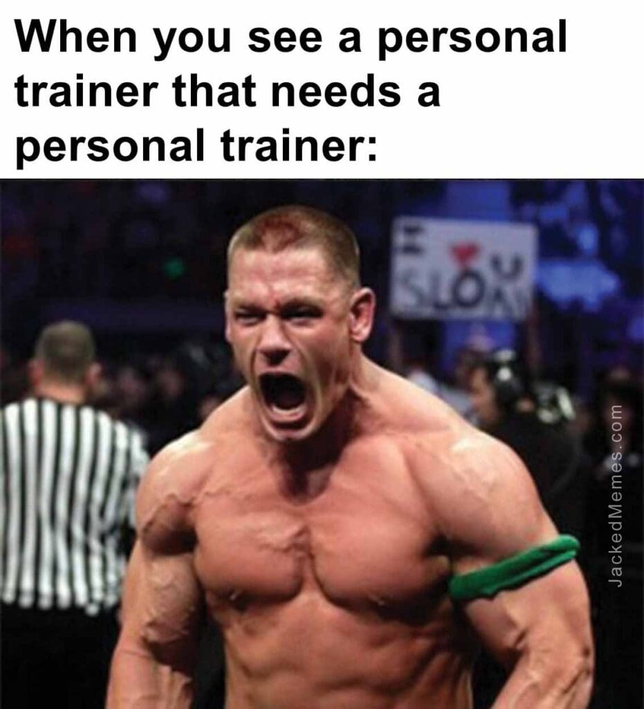 When you see a personal trainer that needs a personal trainer