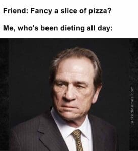 Friend fancy a slice of pizza   me