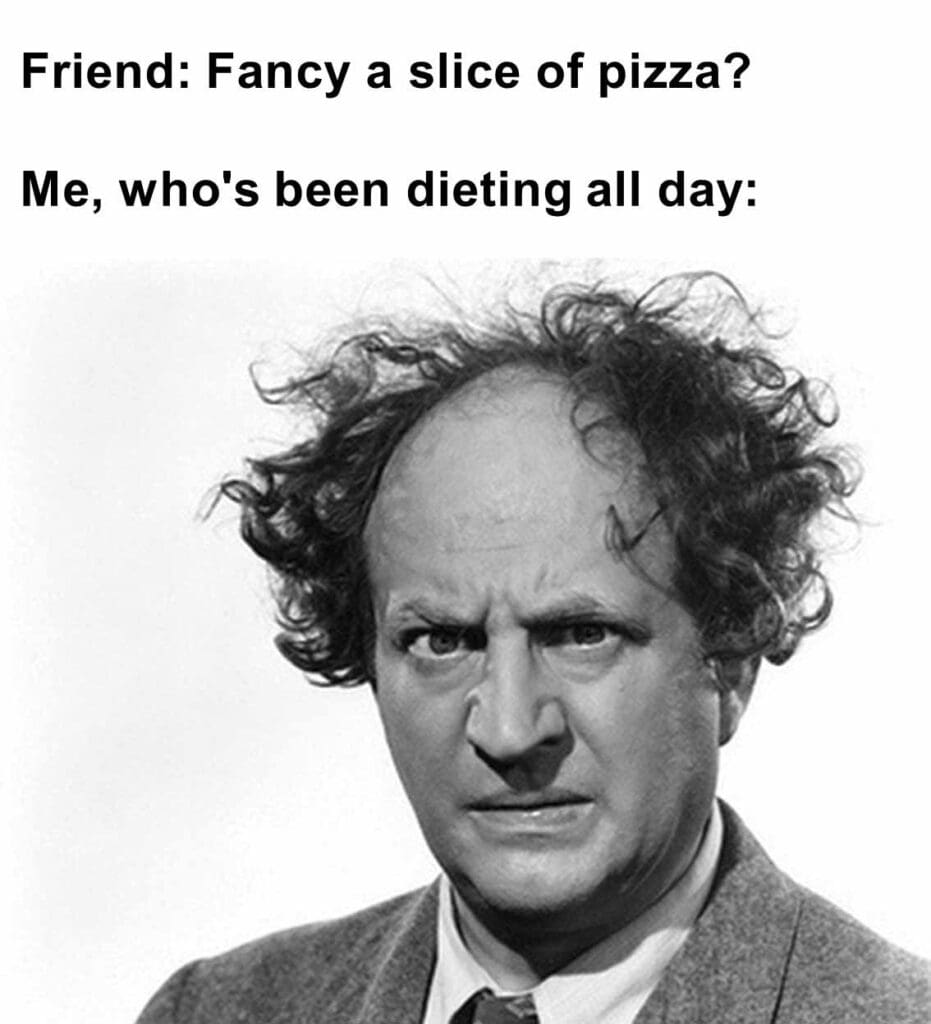 Friend fancy a slice of pizza   me