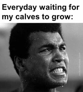 Everyday waiting for my calves to grow