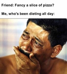 Friend fancy a slice of pizza   me