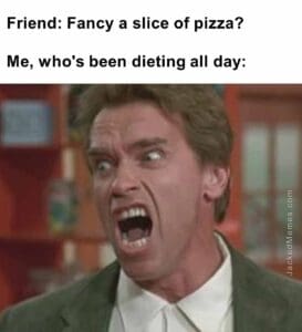 Friend fancy a slice of pizza   me