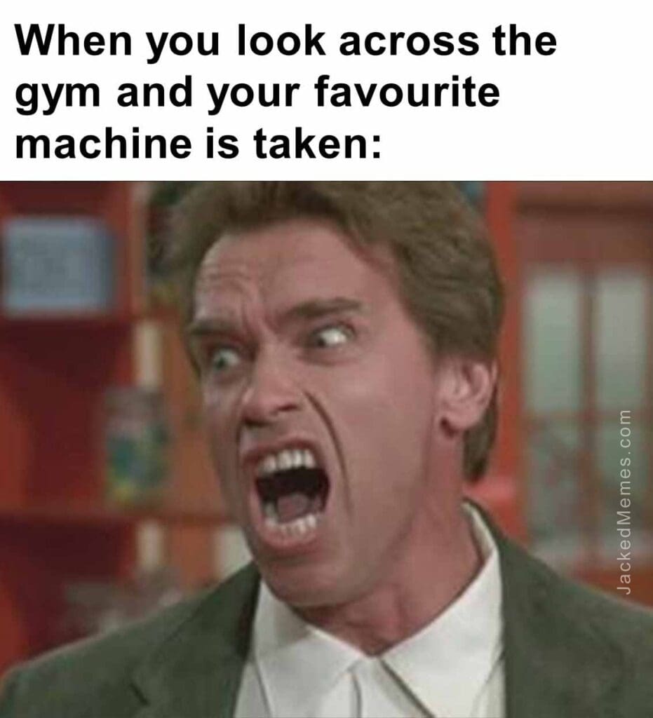 When you look across the gym and your favourite machine is taken