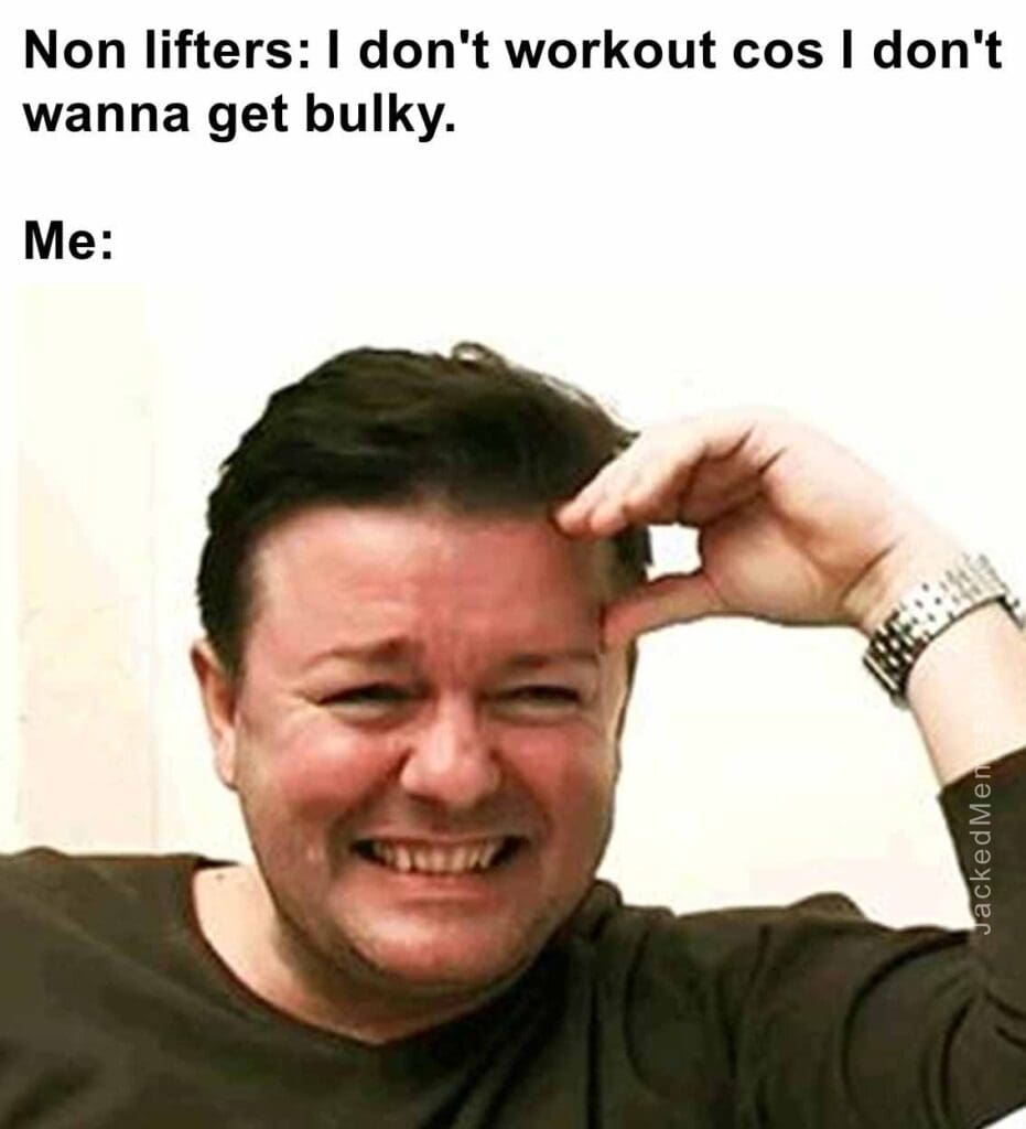 Non lifters i don't workout cos i don't wanna get bulky.  me