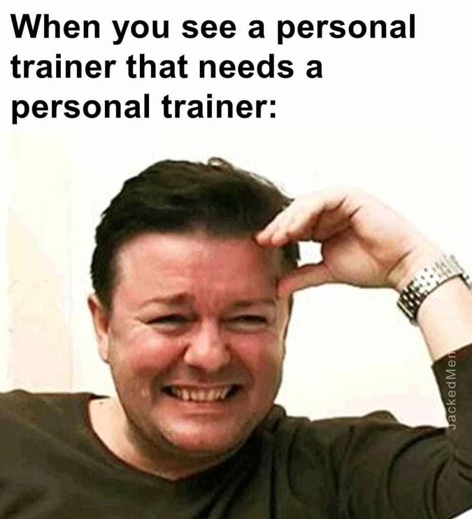 When you see a personal trainer that needs a personal trainer