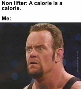 Non lifter a calorie is a calorie.  me