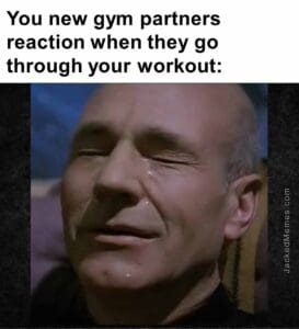 You new gym partners reaction when they go through your workout