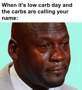 When it's low carb day and the carbs are calling your name