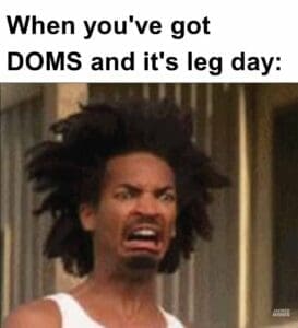 When you've got doms and it's leg day