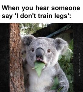 When you hear someone say 'i don't train legs'