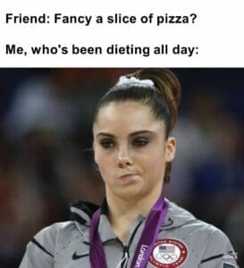 Friend fancy a slice of pizza   me