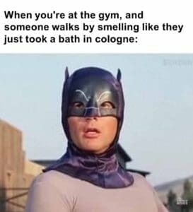 When you're at the gym