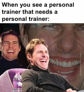 When you see a personal trainer that needs a personal trainer