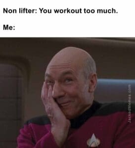 Non lifter you workout too much.  me