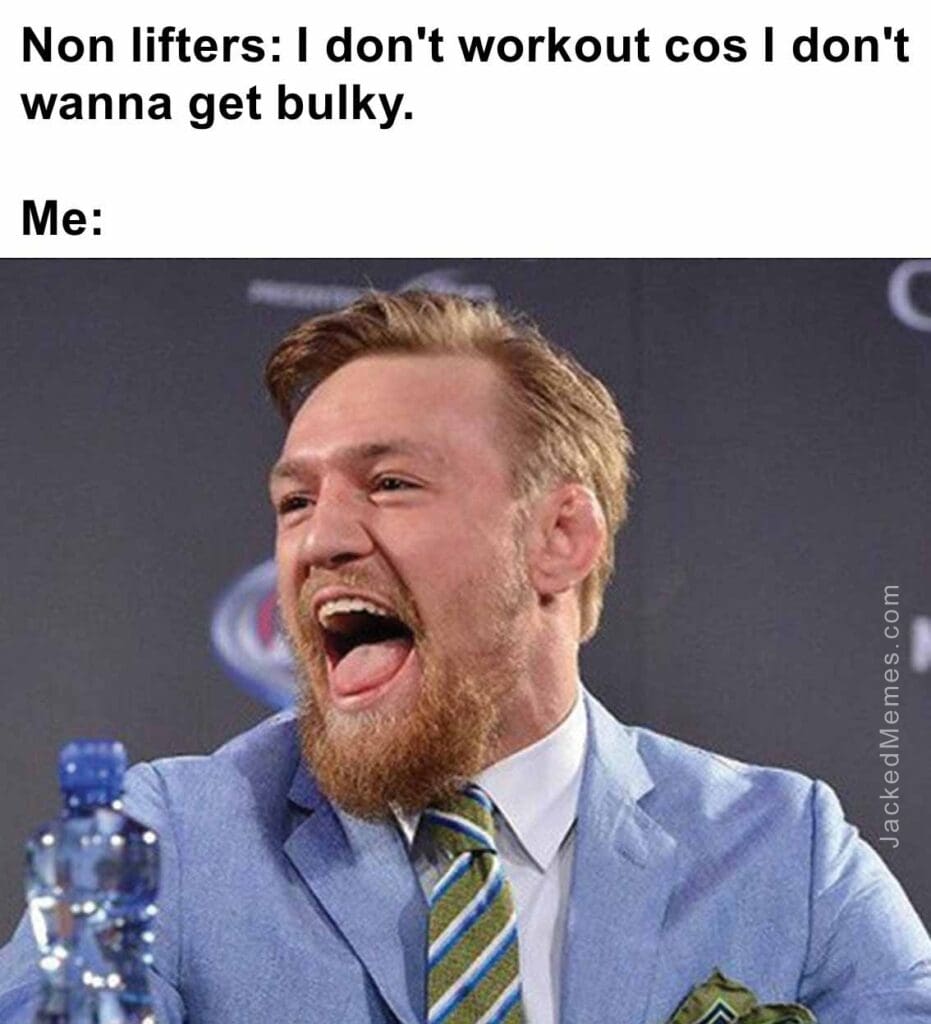 Non lifters i don't workout cos i don't wanna get bulky.  me