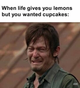 When life gives you lemons but you wanted cupcakes