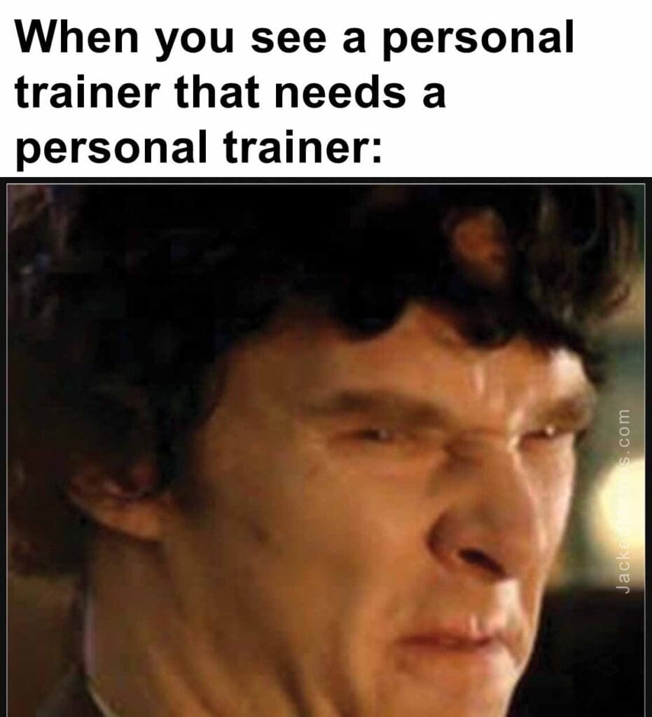 When you see a personal trainer that needs a personal trainer