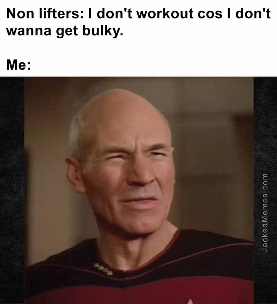 Non lifters i don't workout cos i don't wanna get bulky.  me