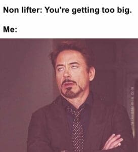 Non lifter you're getting too big.  me