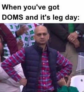 When you've got doms and it's leg day