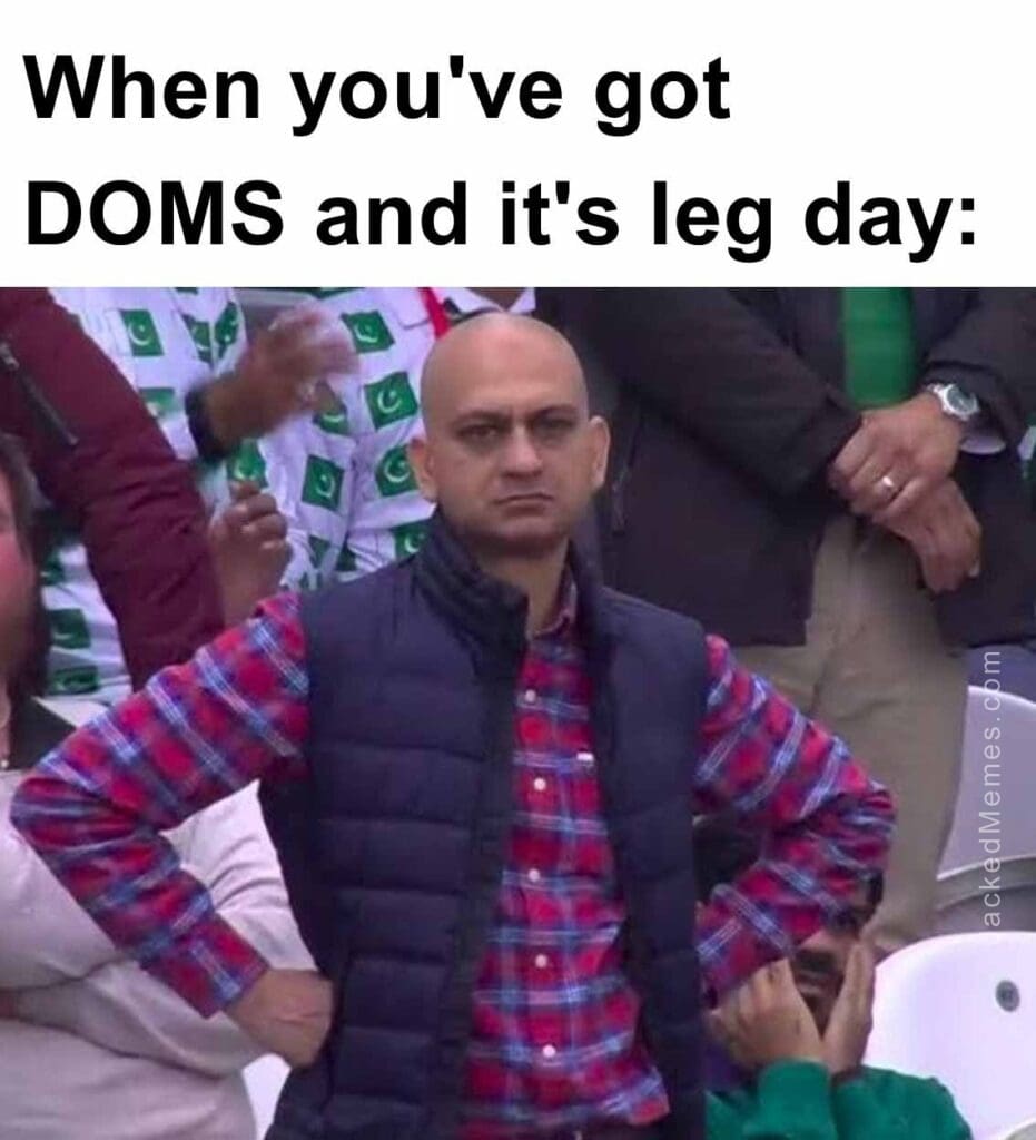 When you've got doms and it's leg day