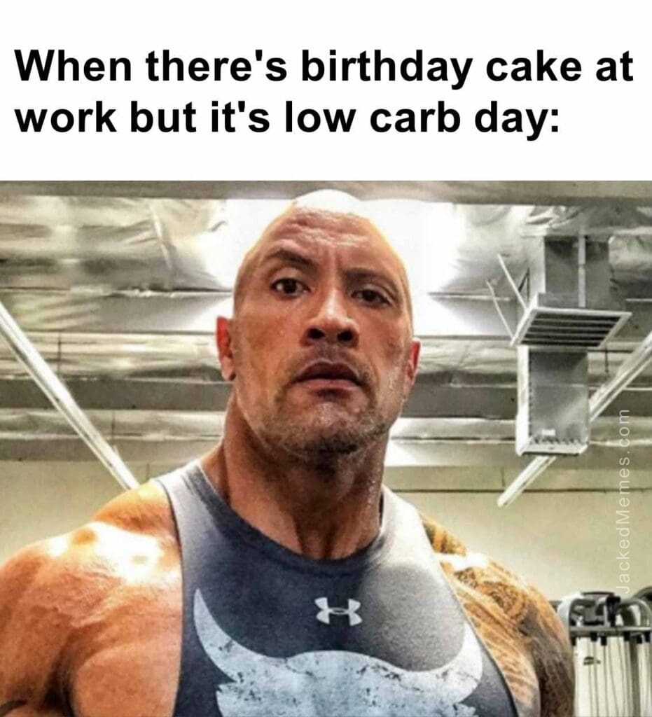 When there's birthday cake at work but it's low carb day