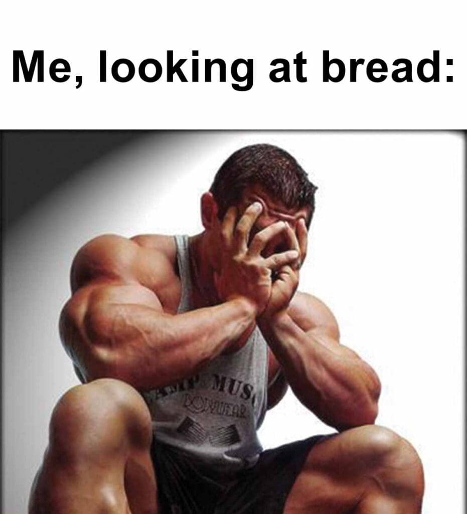 Me, looking at bread