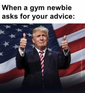 When a gym newbie asks for your advice