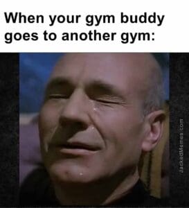 When your gym buddy goes to another gym