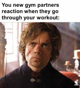 You new gym partners reaction when they go through your workout