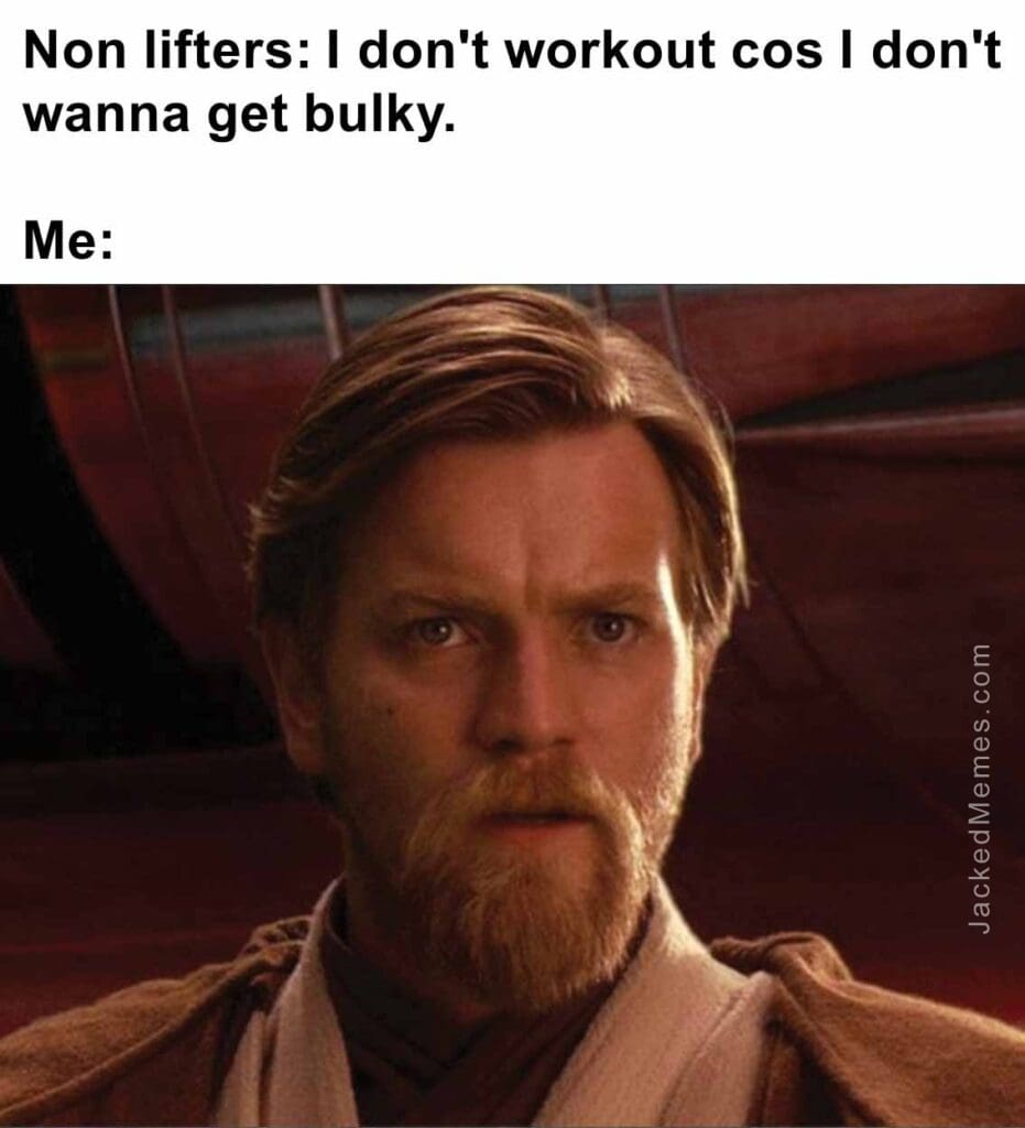 Non lifters i don't workout cos i don't wanna get bulky.  me