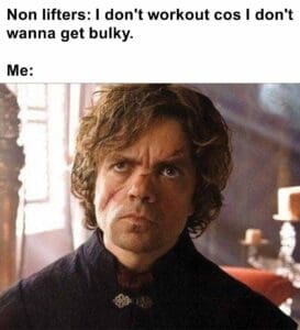 Non lifters i don't workout cos i don't wanna get bulky.  me