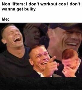 Non lifters i don't workout cos i don't wanna get bulky.  me