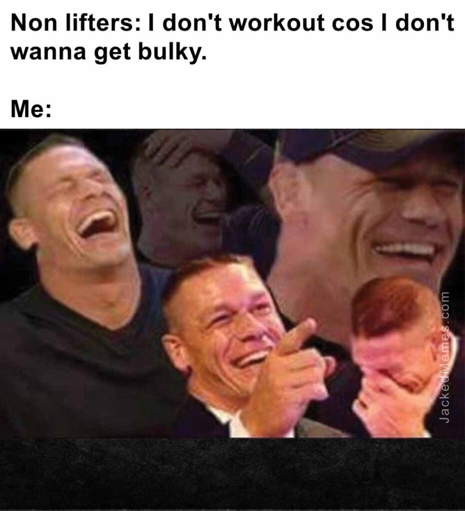 Non lifters i don't workout cos i don't wanna get bulky.  me