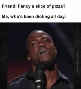 Friend fancy a slice of pizza   me