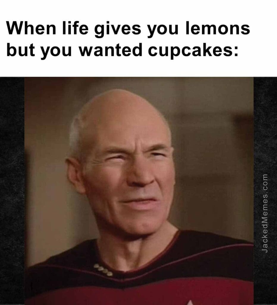 When life gives you lemons but you wanted cupcakes