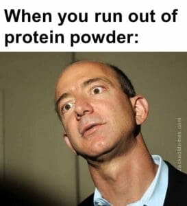 When you run out of protein powder