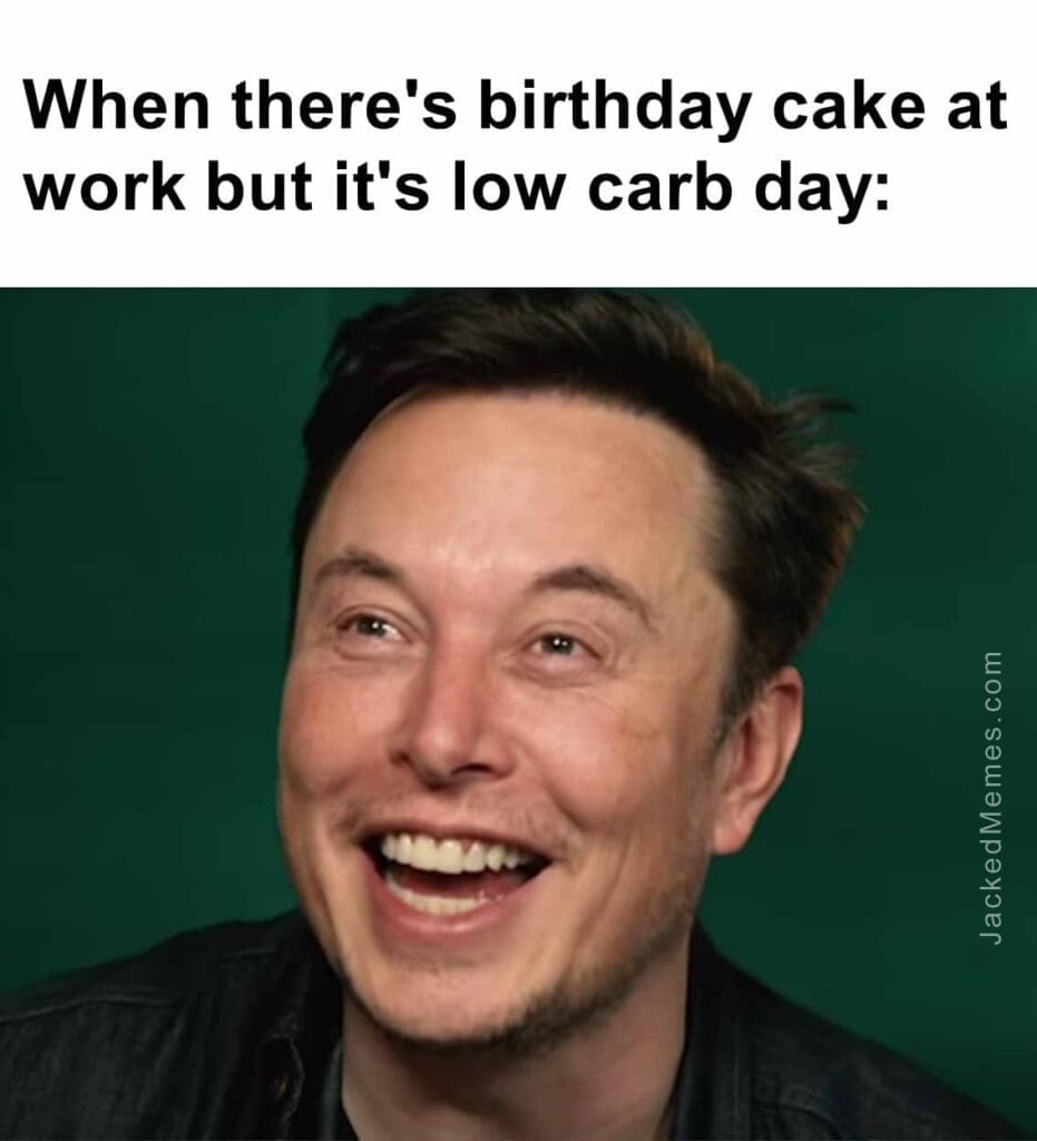 When there's birthday cake at work but it's low carb day