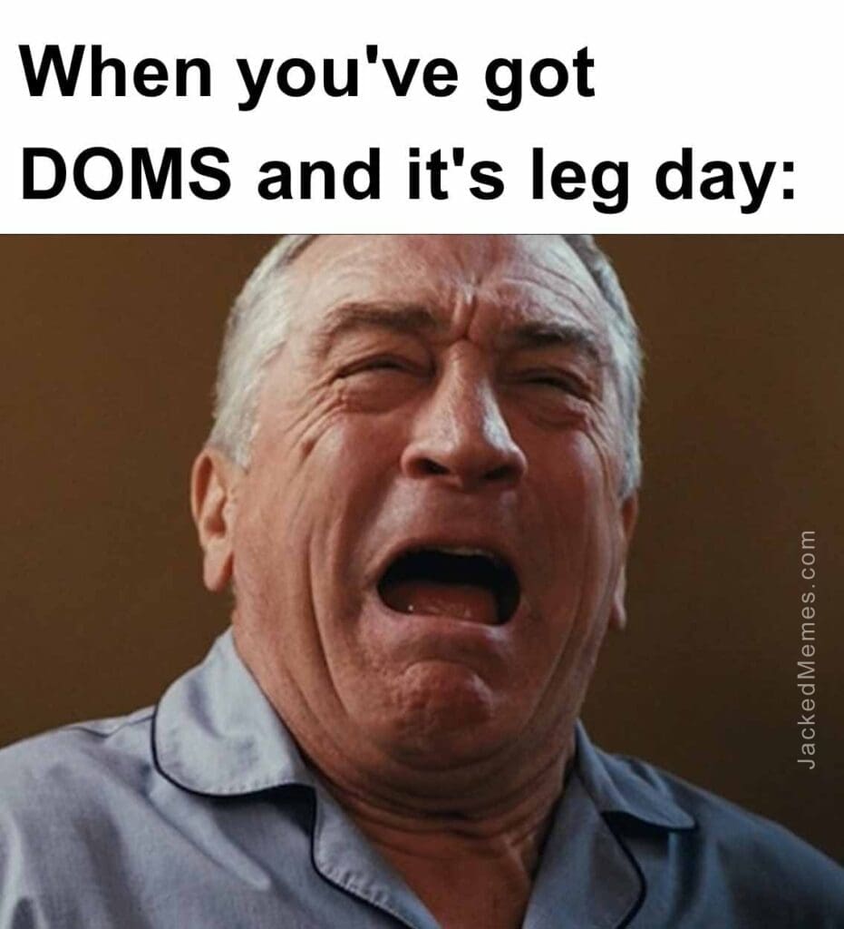 When you've got doms and it's leg day