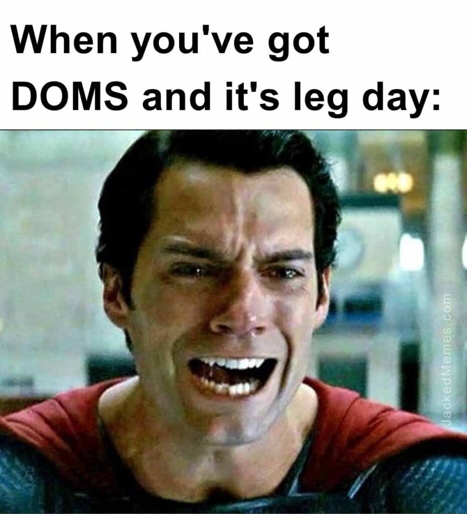 When you've got doms and it's leg day