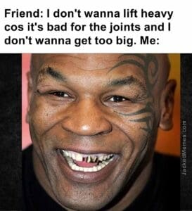 Friend i don't wanna lift heavy cos it's bad for the joints and i don't wanna get too big. me