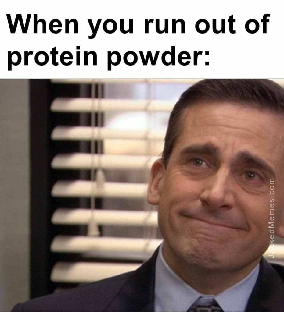 When you run out of protein powder